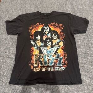 KISS Black 'End of the Road' World Tour Shirt North Charleston Sz XL 2019